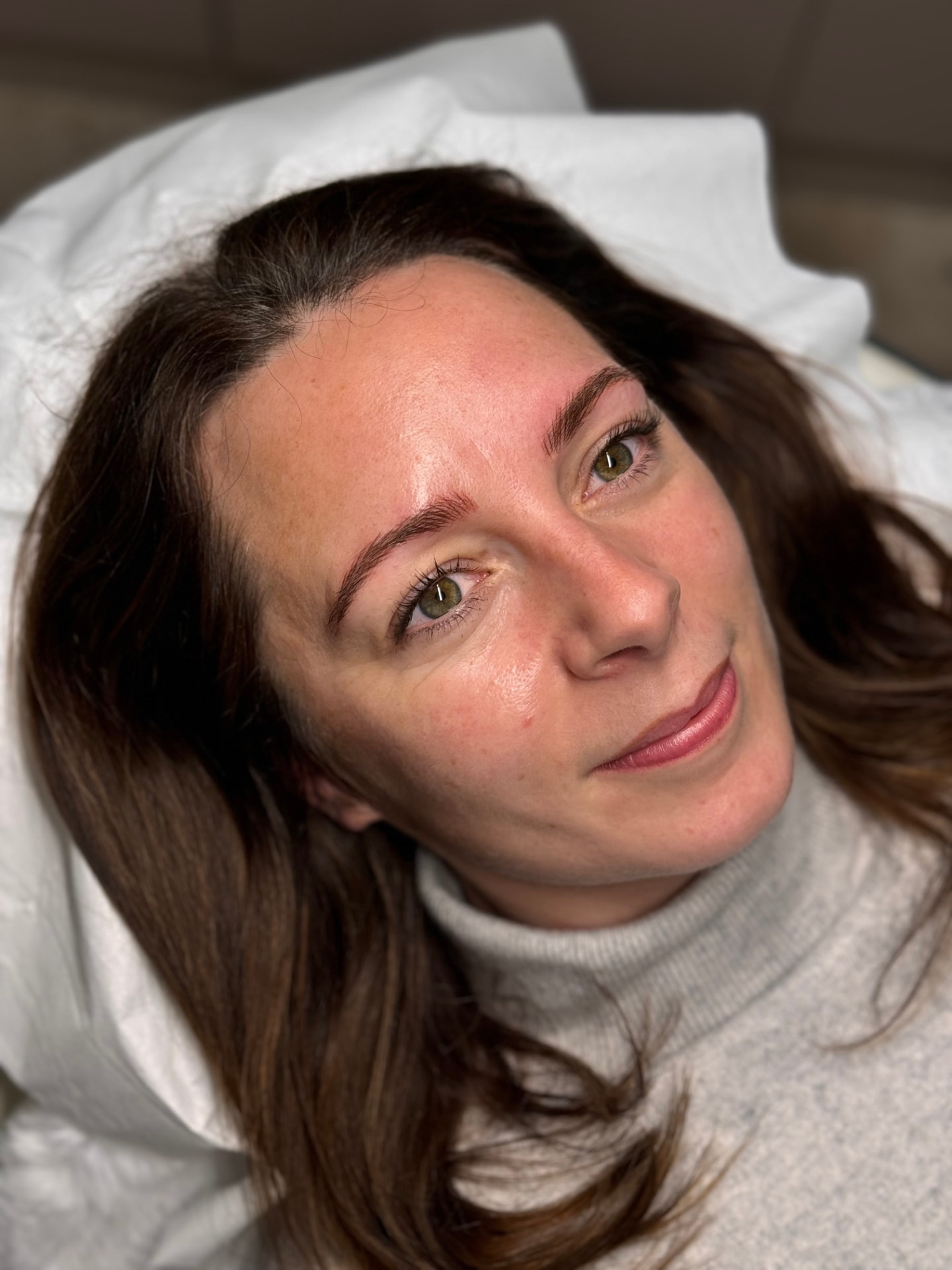 Client 1 after brow treatment